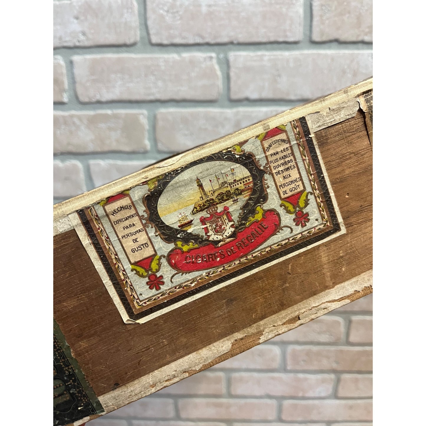 Vintage 1920s Milwaukee Clubs Wooden Cigar Box M. Valle Y Ca. Cuba
