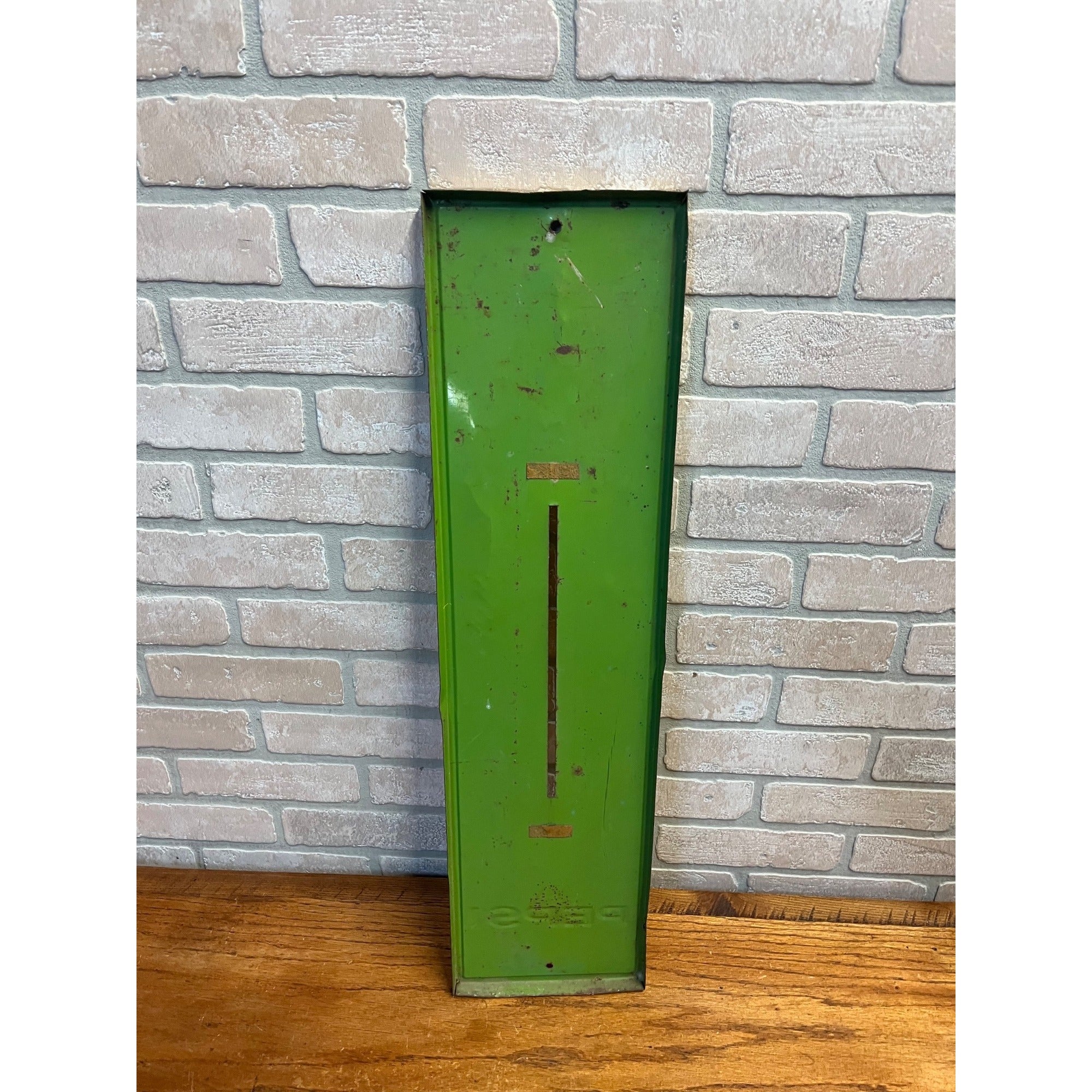 Vintage 1969 Say “Pepsi” Please Metal Yellow Advertising Thermometer Sign As-Is