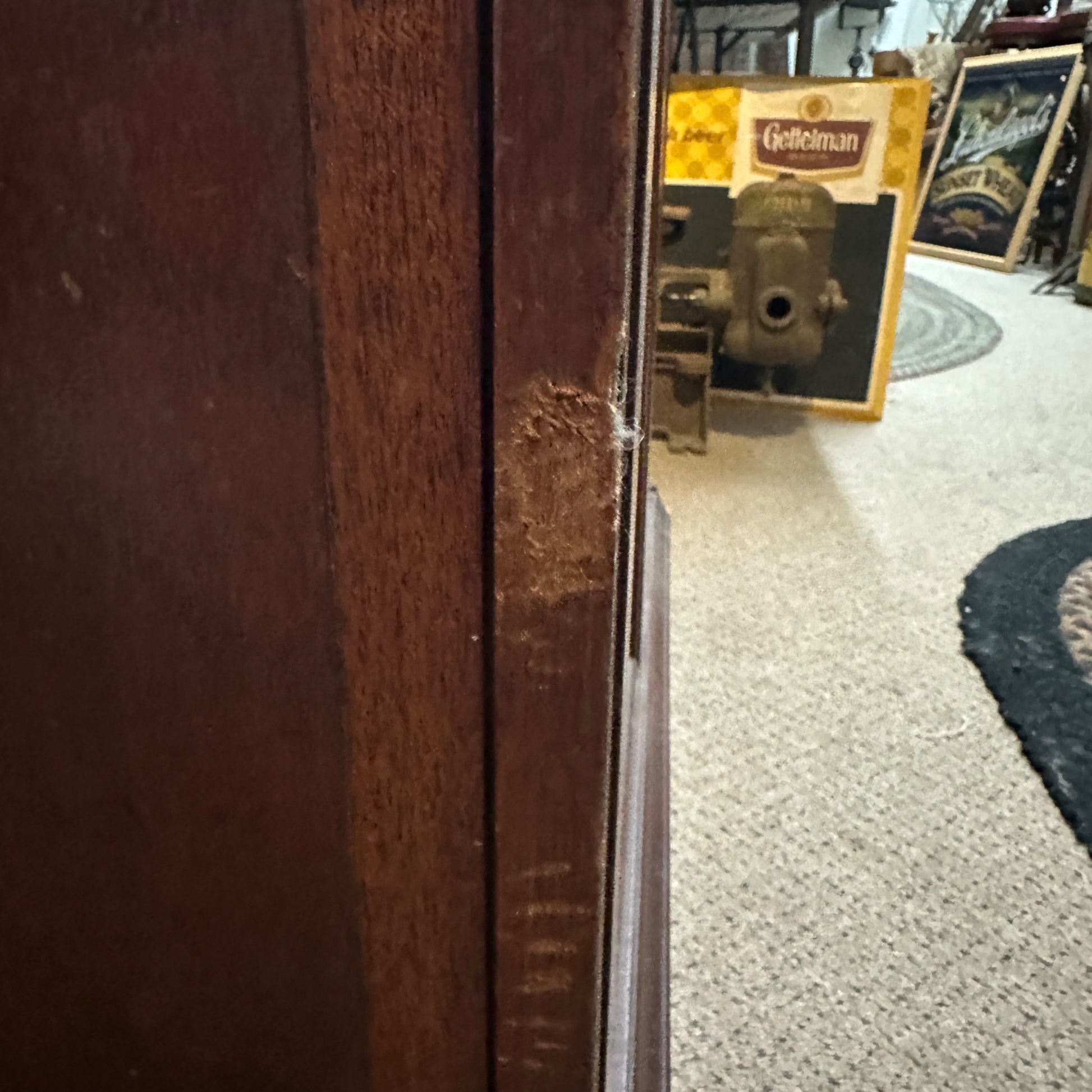 1940s- 1950s Magnavox Record Radio Cabinet Wine Rack Storage Vinyl Records