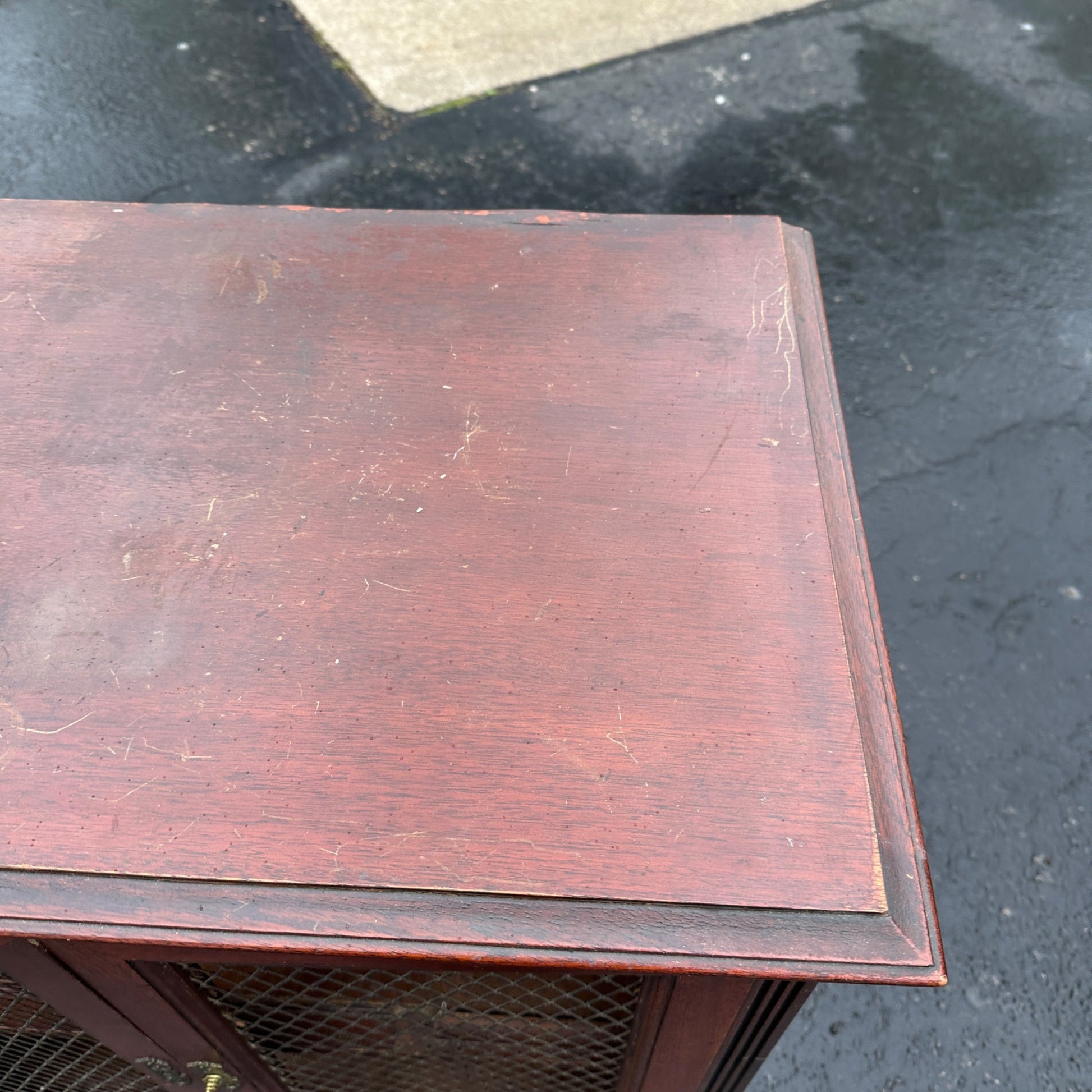 1940s- 1950s Magnavox Record Radio Cabinet Wine Rack Storage Vinyl Records