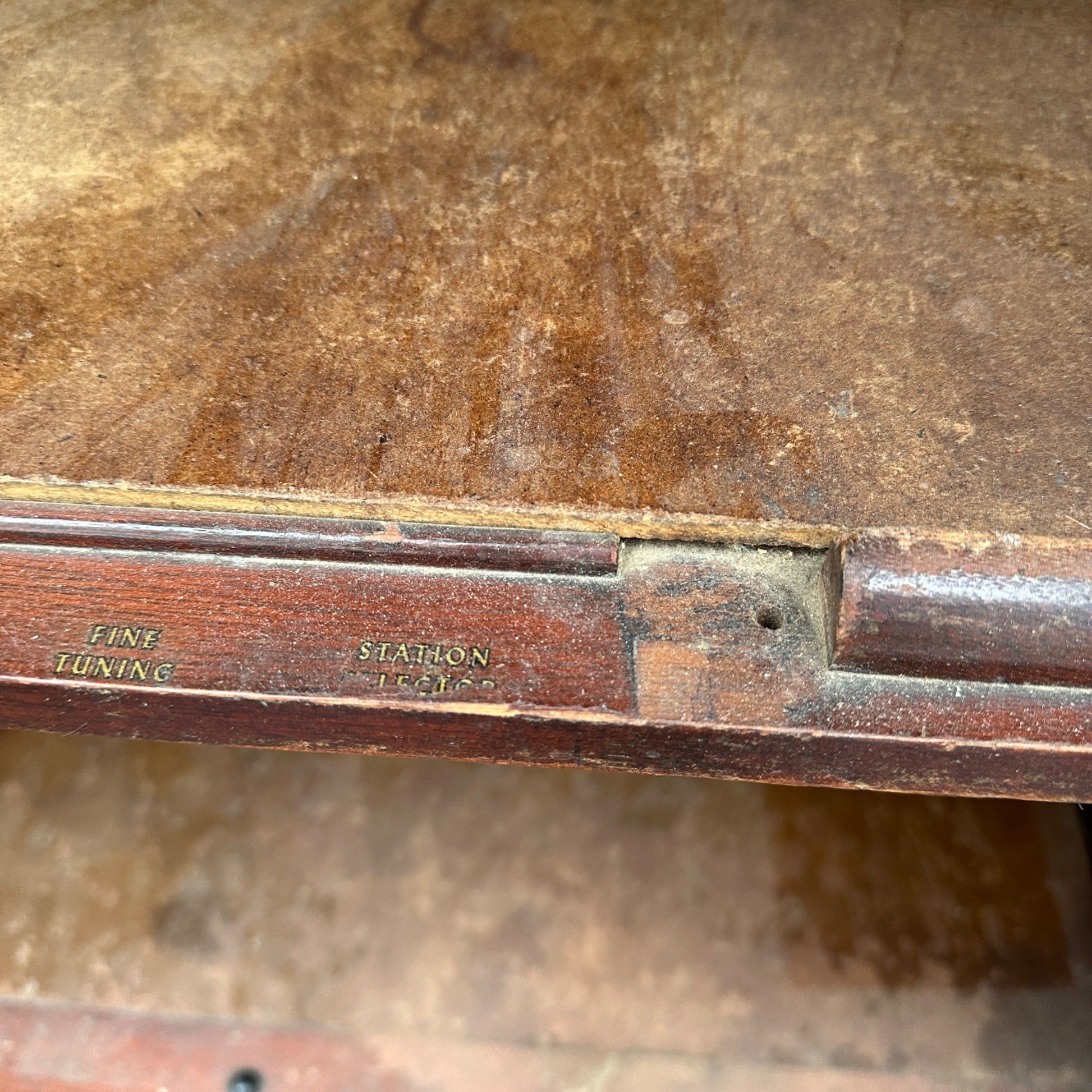 1940s- 1950s Magnavox Record Radio Cabinet Wine Rack Storage Vinyl Records