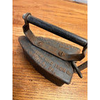 Vintage IWANTU Comfort Iron Strause Gas Sad Iron  No. 6.  w/ Trivet 1910