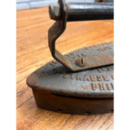Vintage IWANTU Comfort Iron Strause Gas Sad Iron  No. 6.  w/ Trivet 1910