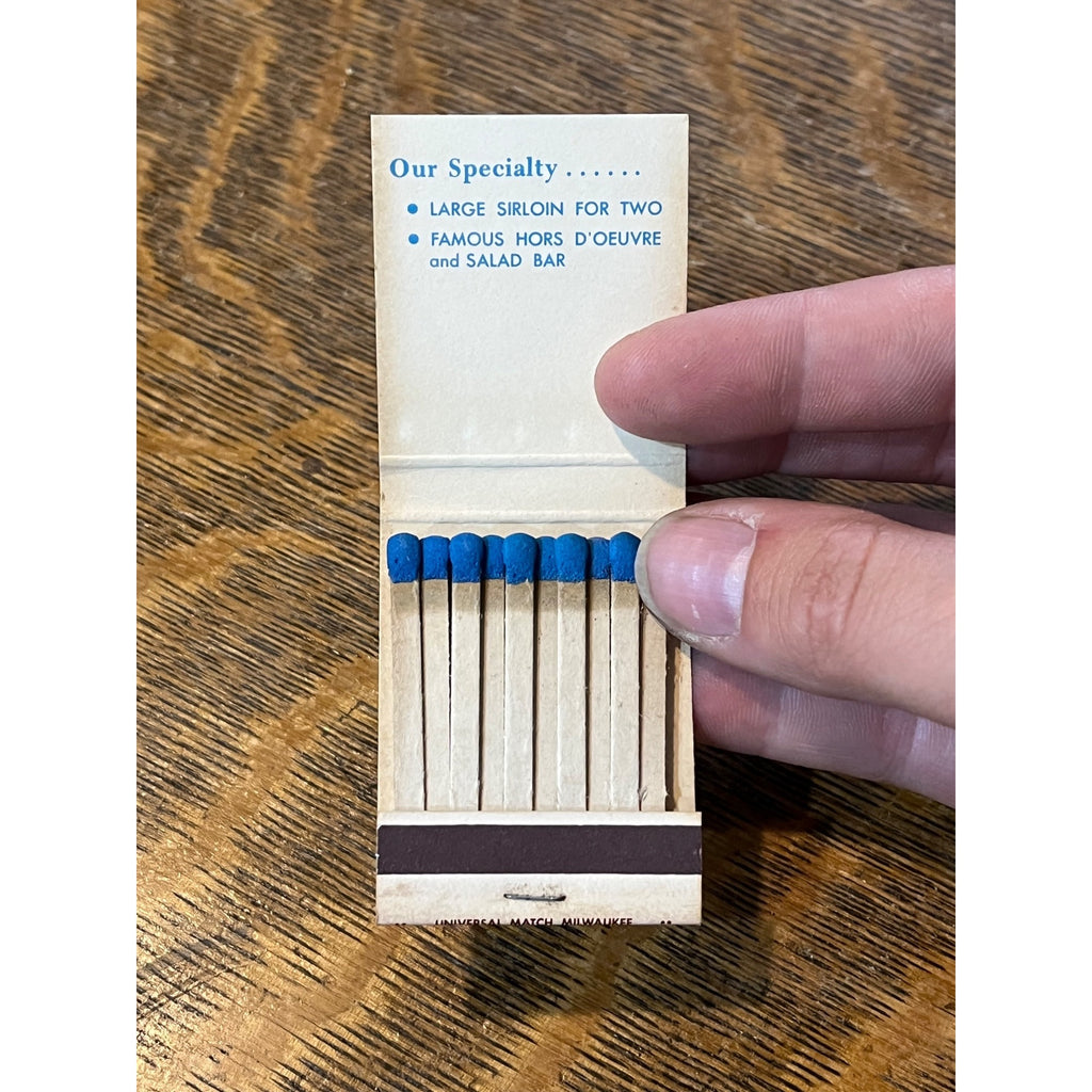 Vintage FULL Matchbook Advertising - Roepke's Village Inn - Charlesburg, Wis.