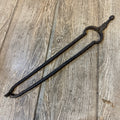 Antique Cast Iron Fire Tongs Coal Log Fireside Fireplace 15"