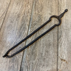Antique Cast Iron Fire Tongs Coal Log Fireside Fireplace 15"