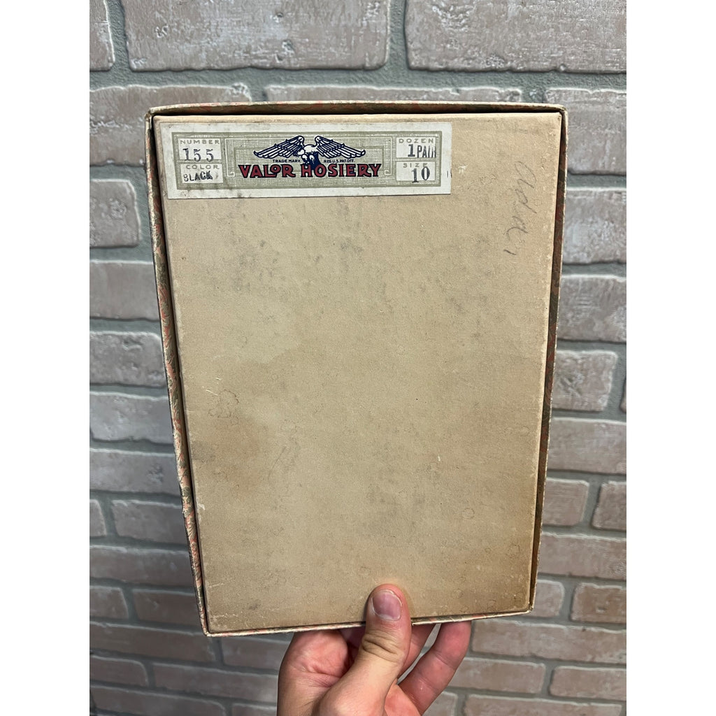 Vintage Valor Hosiery Company Stockings Lingerie Silk Hose Box Art Deco Nouveau