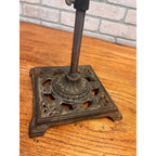 Antique Cast Iron Tabletop Microphone / Telephone Transmitter Stand