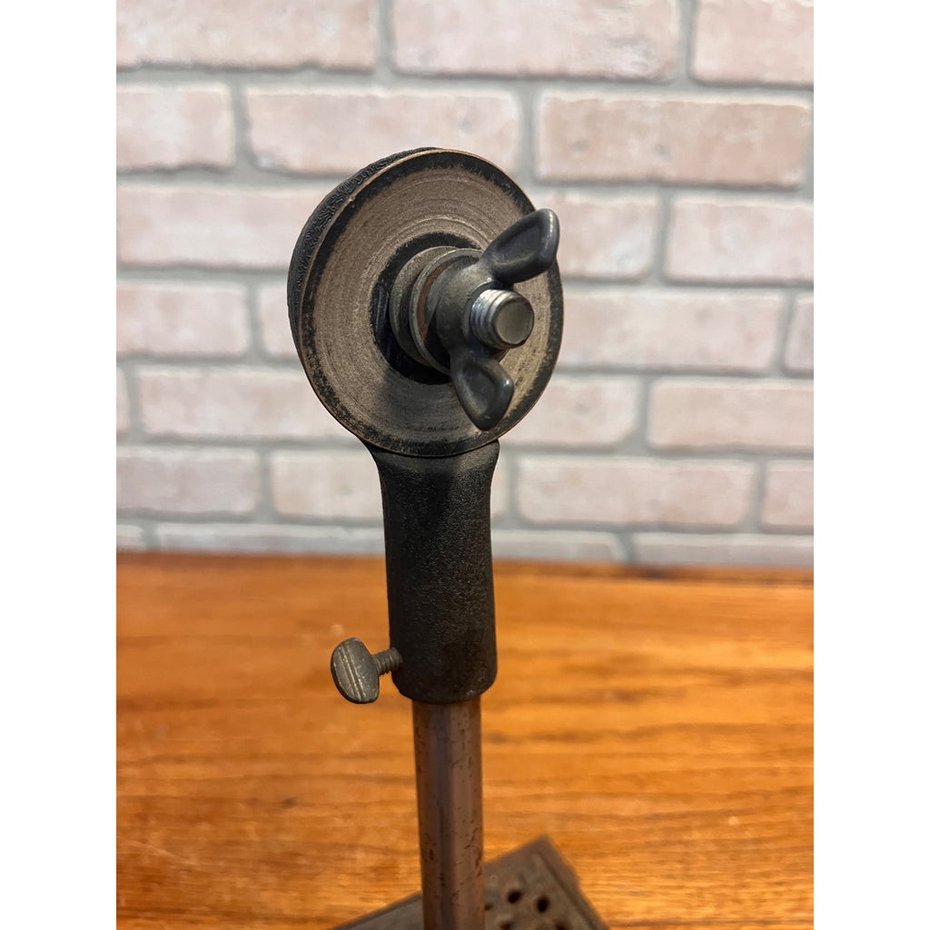 Antique Cast Iron Tabletop Microphone / Telephone Transmitter Stand