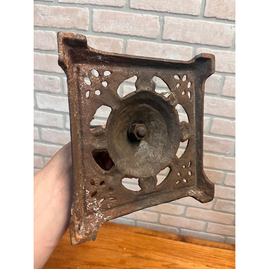 Antique Cast Iron Tabletop Microphone / Telephone Transmitter Stand