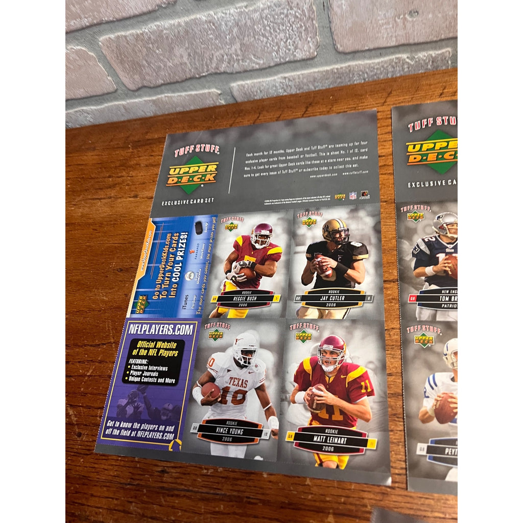 2006 Tuff Stuff/Upper Deck 48 Card Set Tom Brady, Derek Jeter, Brett Favre, Young