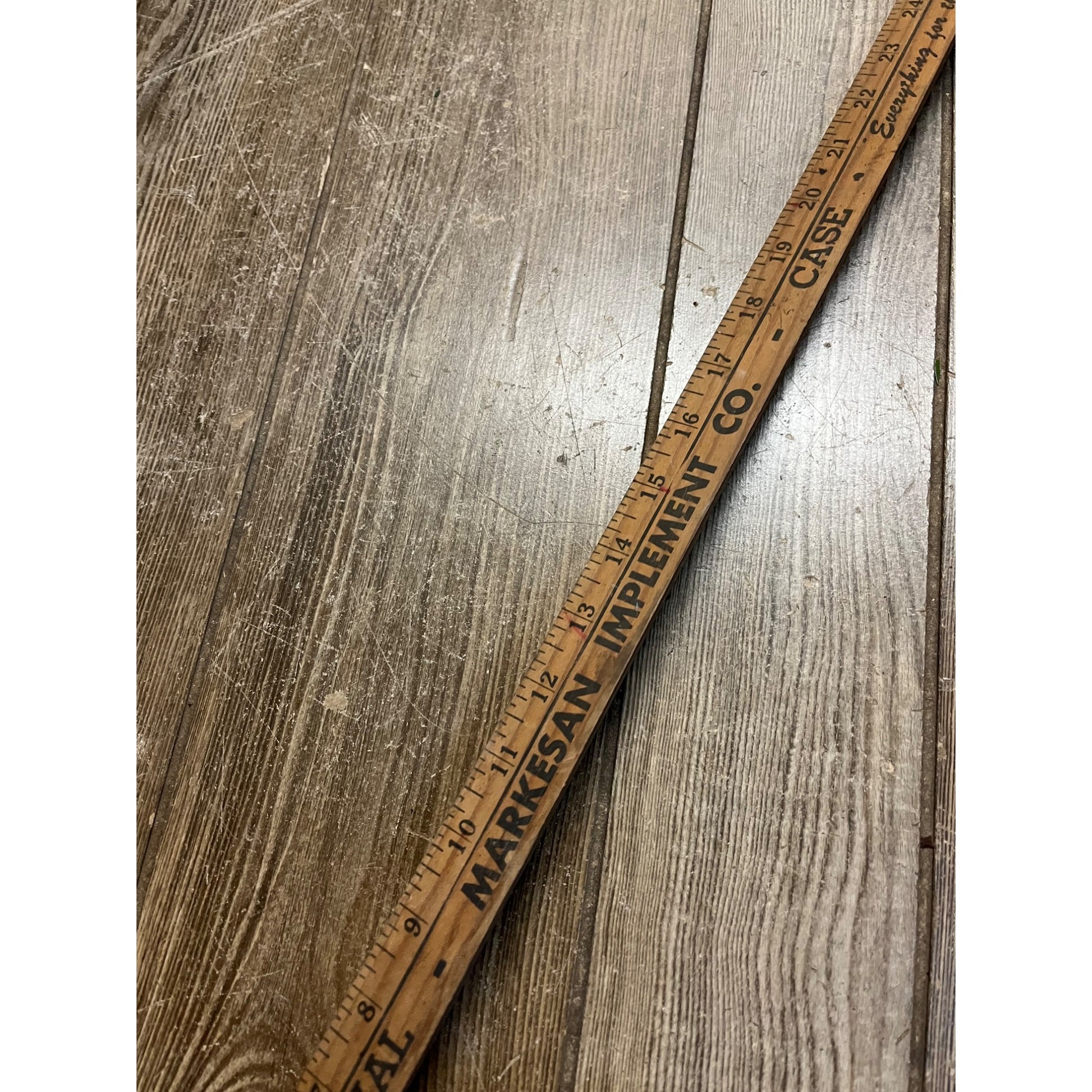 Vintage Case De Laval Wooden 36" Measuring Yardstick Farm Advertising Wisconsin