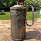 Vintage Dutton Lainson Golden Rod Oil Can Flexible Spout 1 quart Thumb Pump
