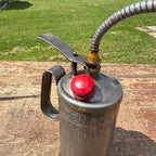 Vintage Dutton Lainson Golden Rod Oil Can Flexible Spout 1 quart Thumb Pump