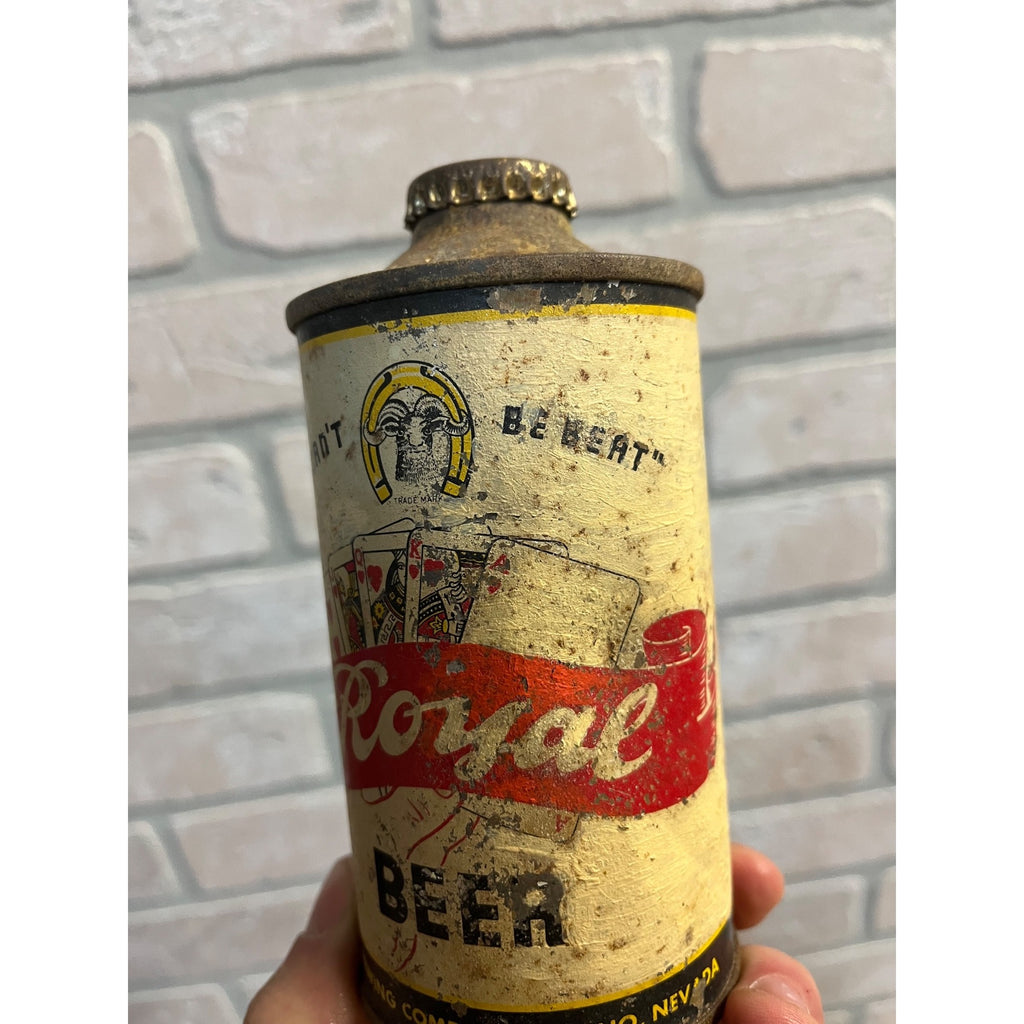 RARE Vintage 1930s Royal Beer Cone Top Beer Can - Reno Brewing Co. Nevada READ