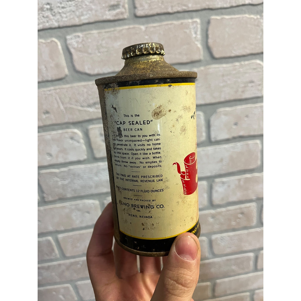 RARE Vintage 1930s Royal Beer Cone Top Beer Can - Reno Brewing Co. Nevada READ