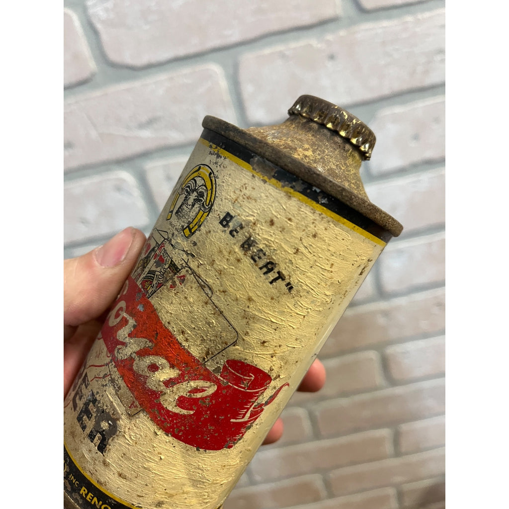 RARE Vintage 1930s Royal Beer Cone Top Beer Can - Reno Brewing Co. Nevada READ