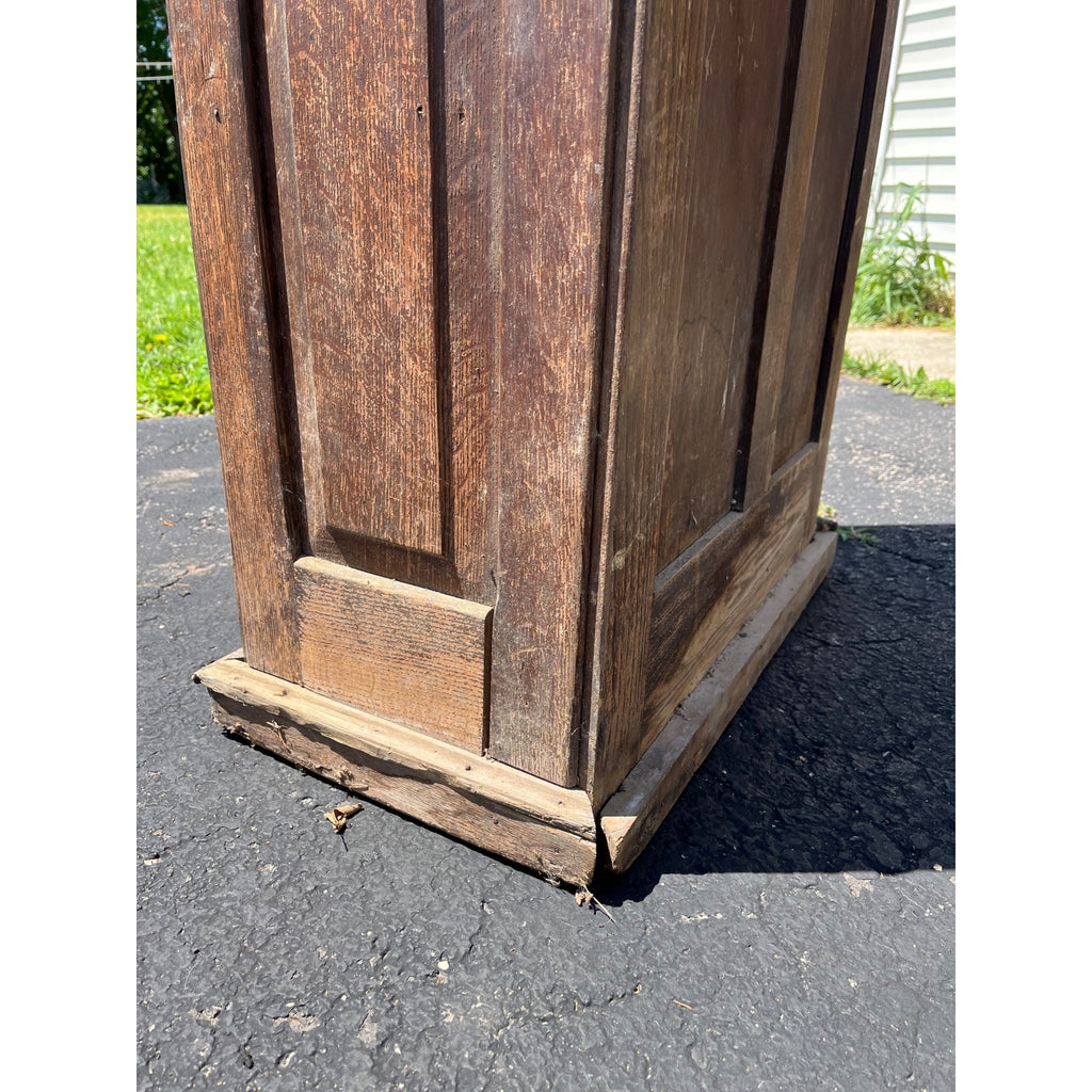 Antique Primitive Folk Art Owl Cabinet Repurposed Mills Owl Slot Machine Tool Chest