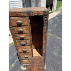 Antique Primitive Folk Art Owl Cabinet Repurposed Mills Owl Slot Machine Tool Chest