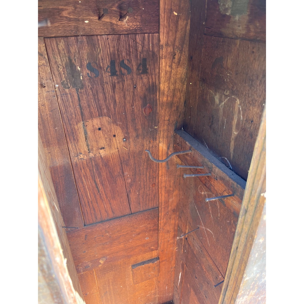 Antique Primitive Folk Art Owl Cabinet Repurposed Mills Owl Slot Machine Tool Chest