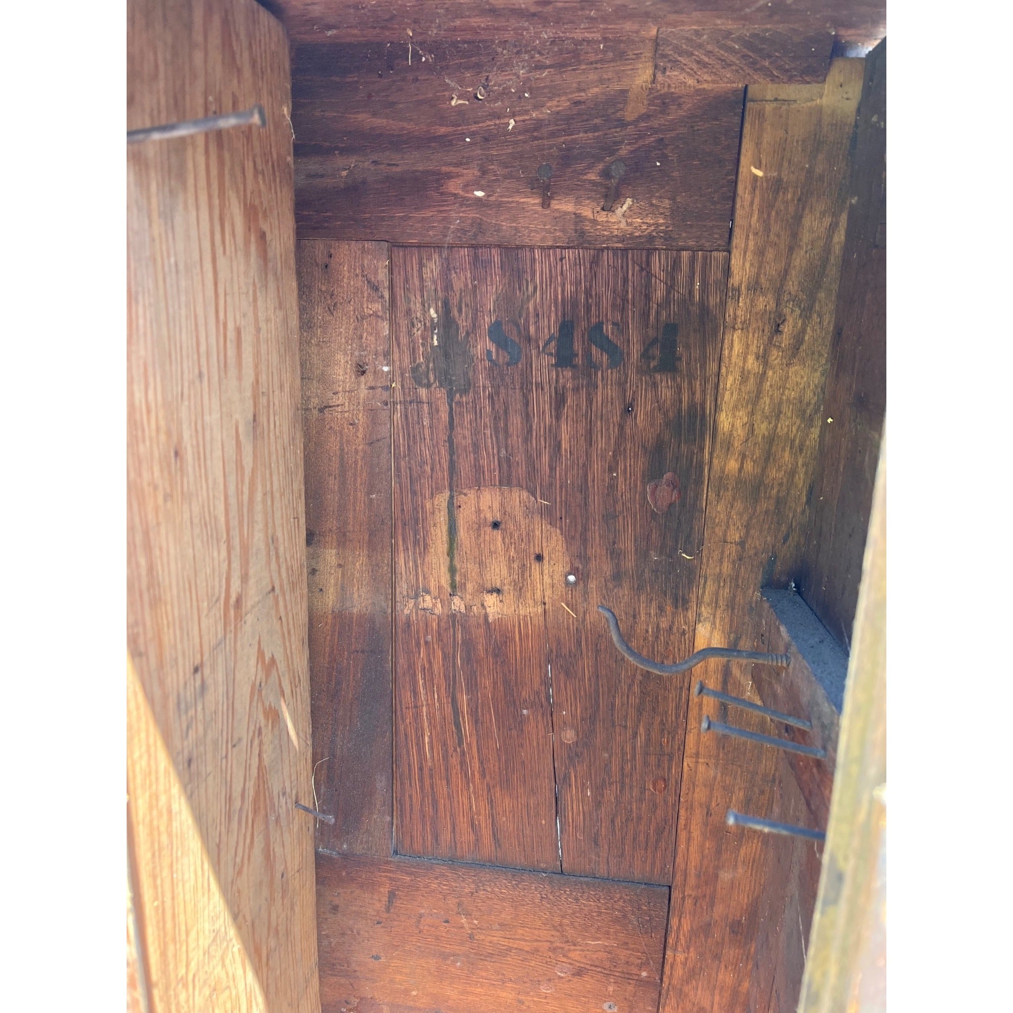 Antique Primitive Folk Art Owl Cabinet Repurposed Mills Owl Slot Machine Tool Chest