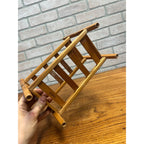 Vintage Strombecker Wooden Doll Furniture Lot Bunk Bed, Single Bed, & Chair