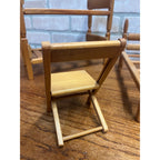 Vintage Strombecker Wooden Doll Furniture Lot Bunk Bed, Single Bed, & Chair