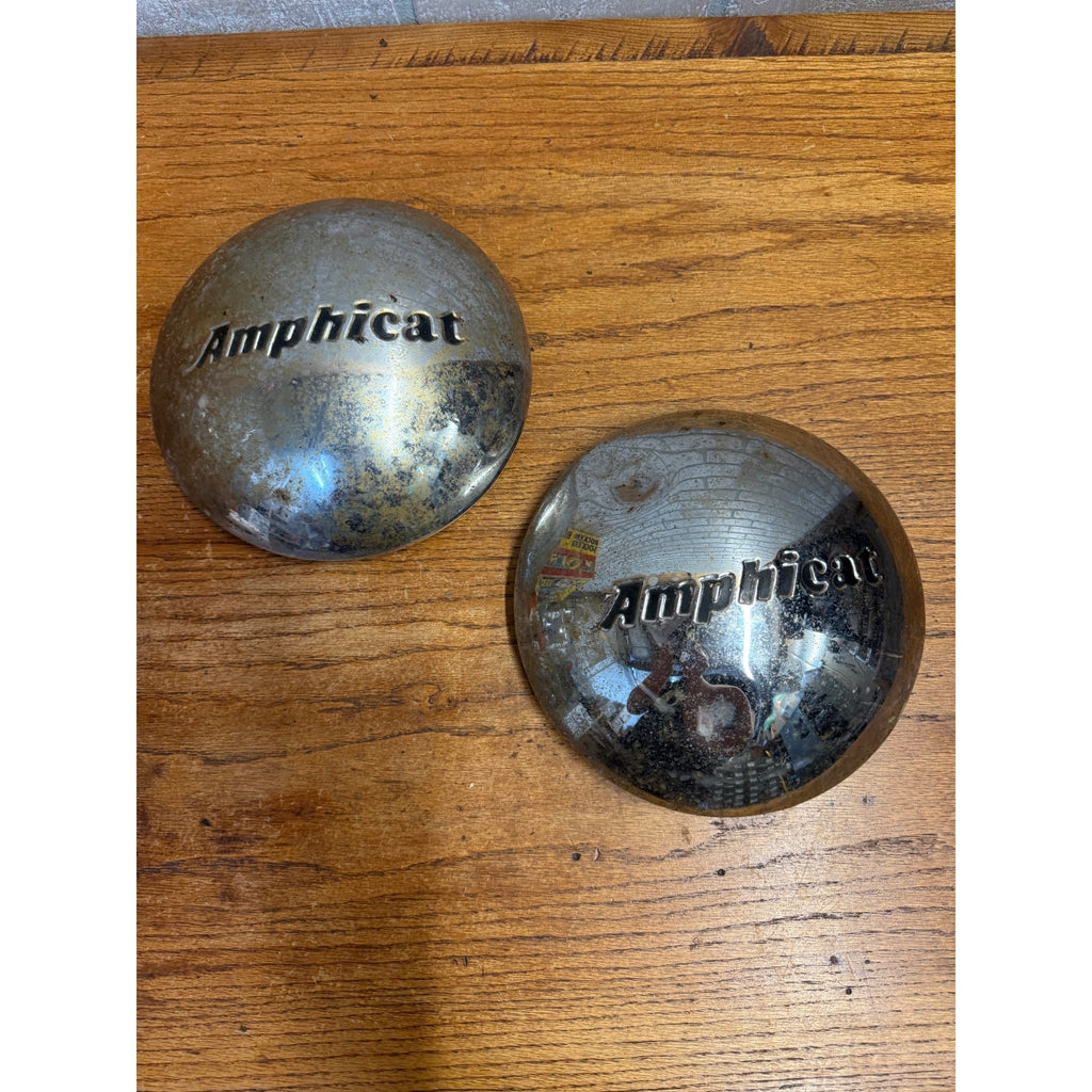 Pair Amphicat Aqua Watermobile Hub Caps Parts Pair