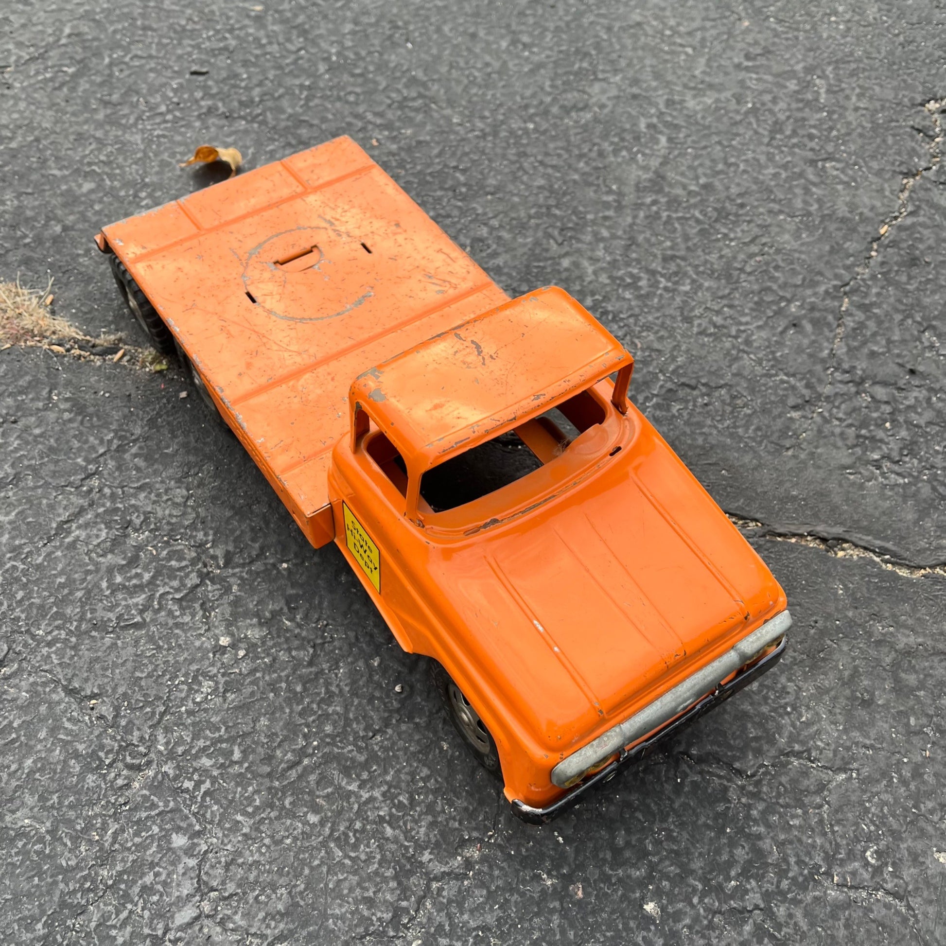 Vintage Tonka State Hi-Way Dept. Mobil Clam Truck Pressed Steel Toy - As-Is