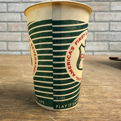 Vintage Canda Dry Soda Paper Wax Cup 7oz Promotional Ginger Ale