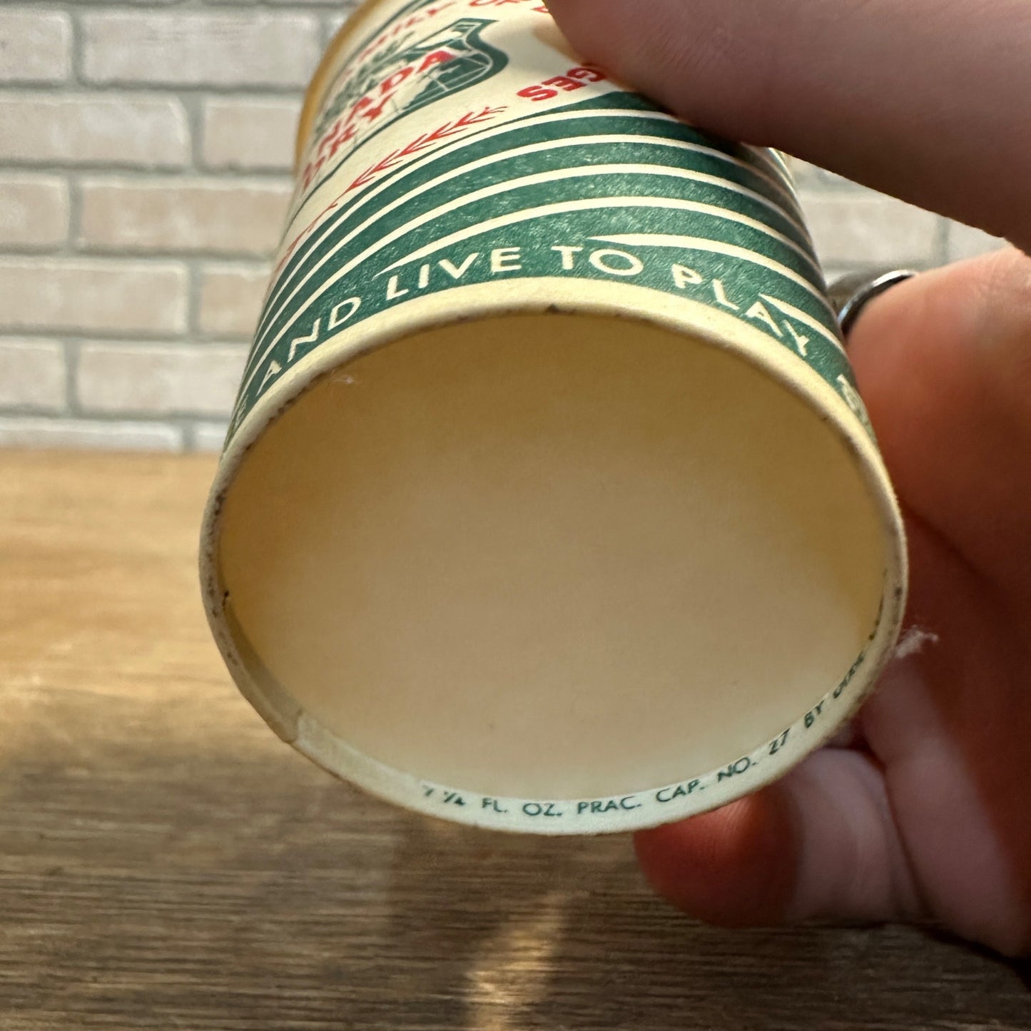 Vintage Canda Dry Soda Paper Wax Cup 7oz Promotional Ginger Ale