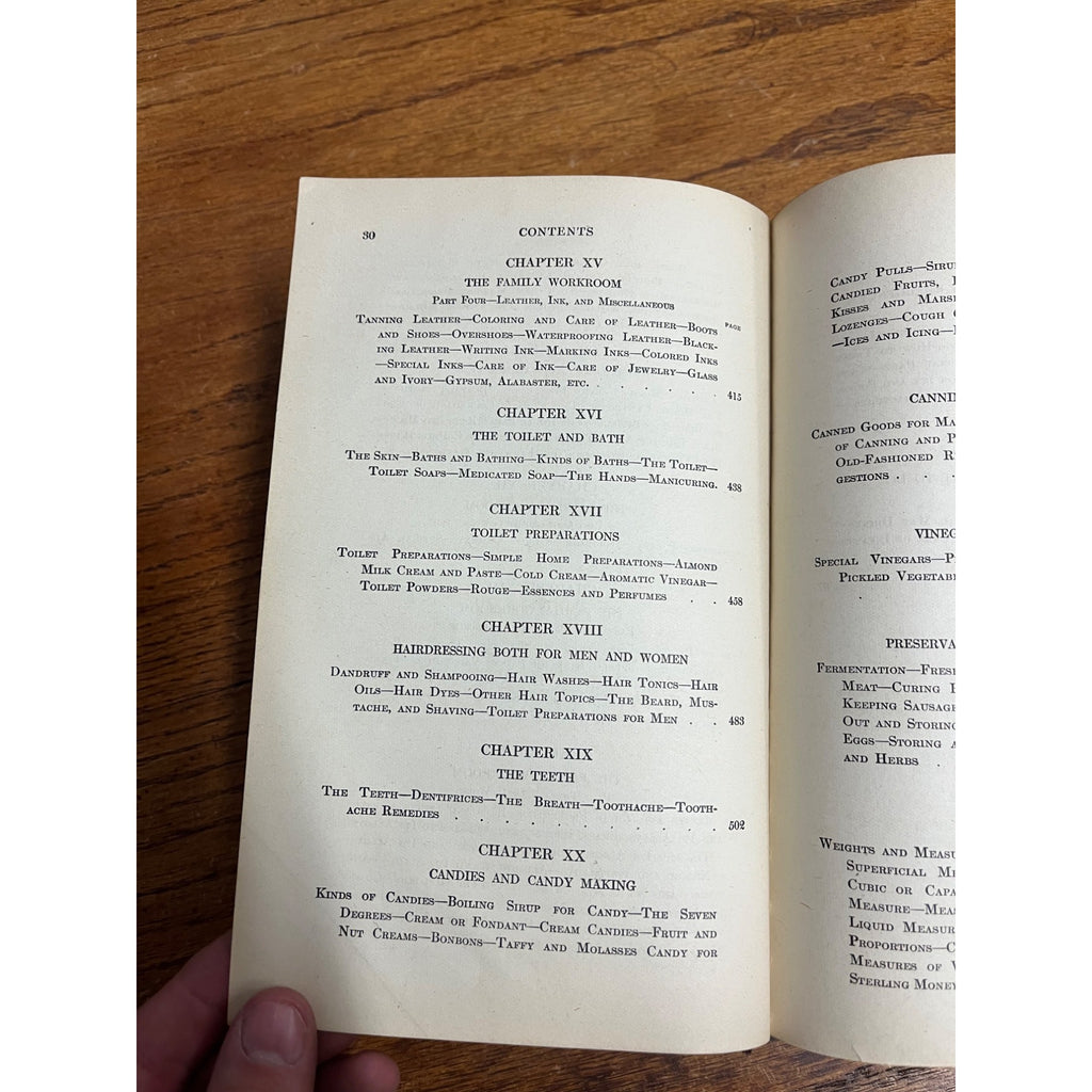 Household Discoveries & Mrs Curtis's Cookbook - Sidney Morse 1909 Hardcover Book