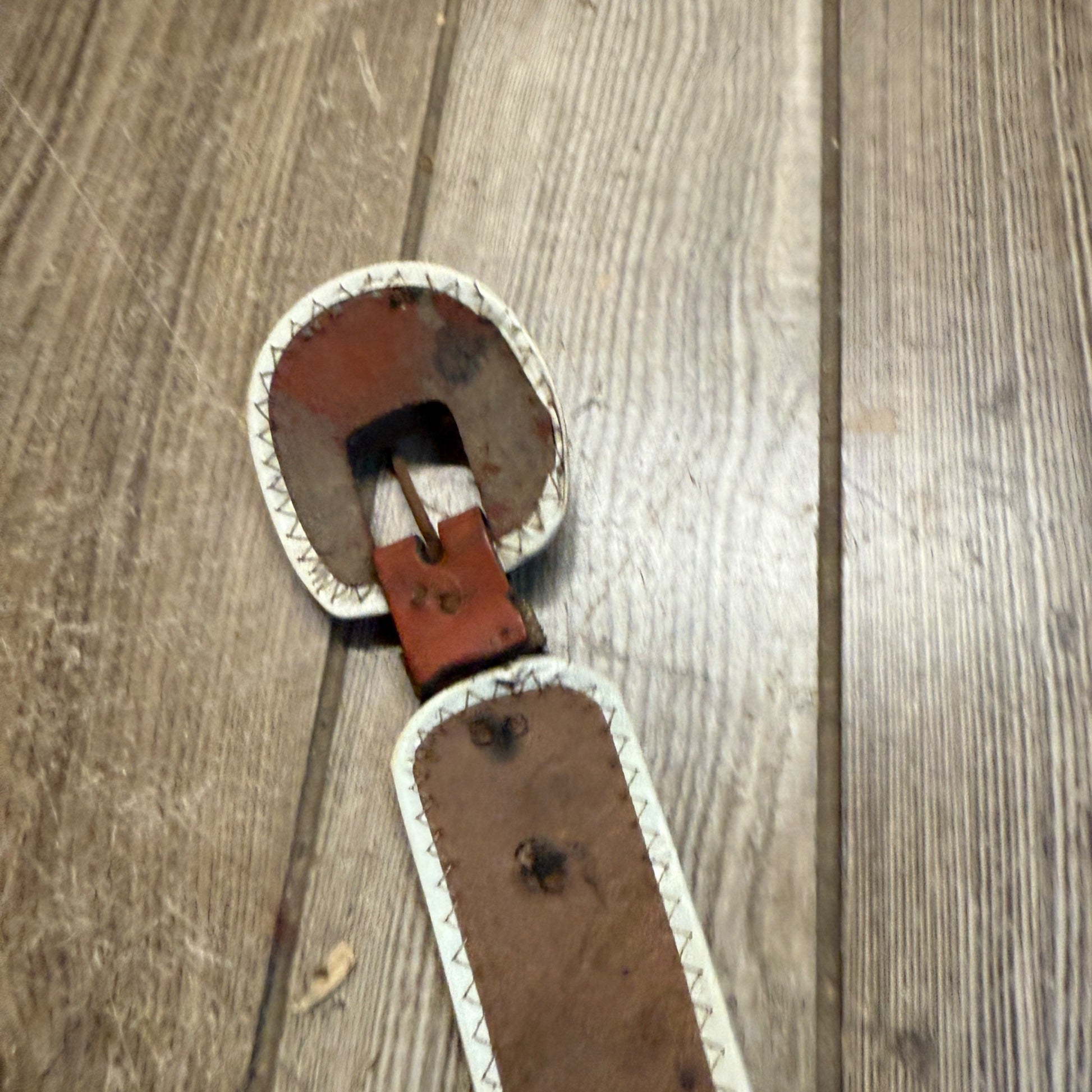 Vintage Child's Toy Western Cowboy Belt w/ Horse Emblems & Jewels Roy Rogers