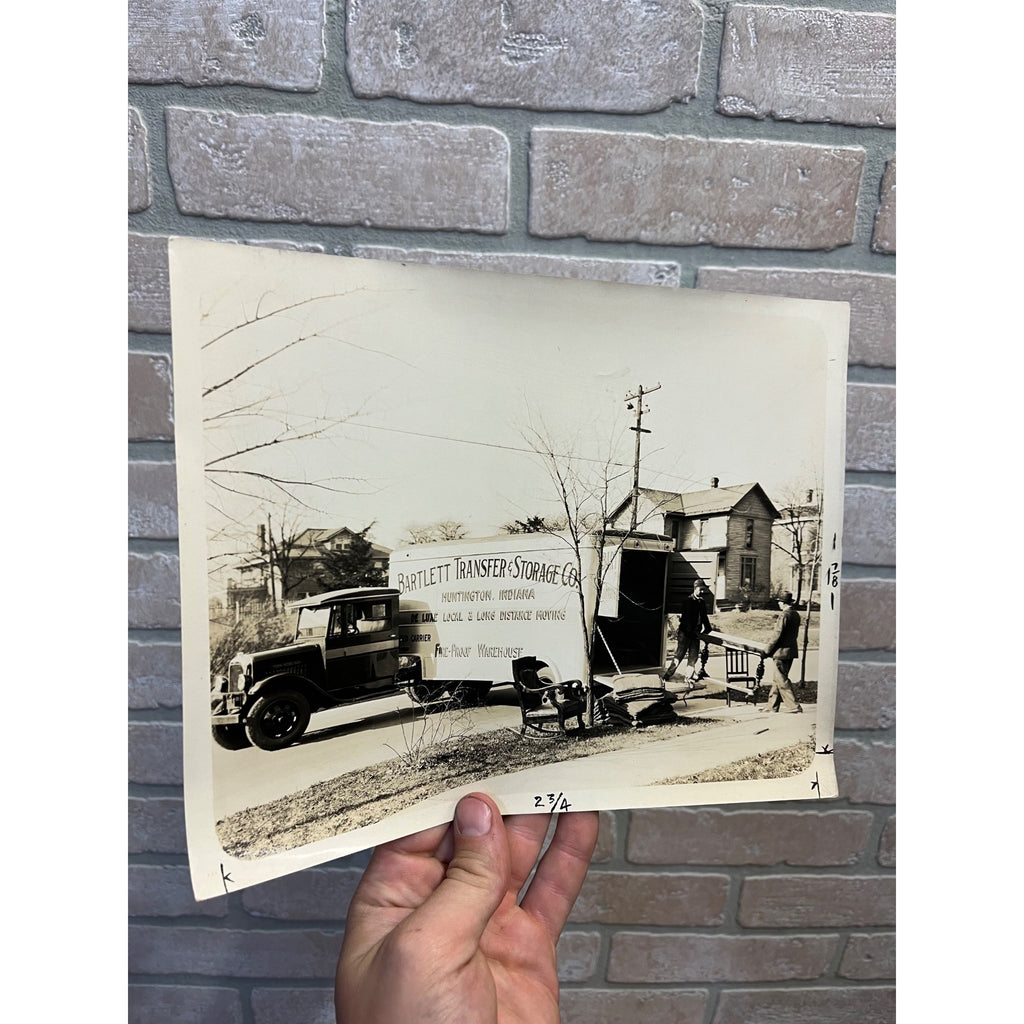 Vintage Original 1920s GM Truck Bartlett Transfer Moving Factory Promo Photo