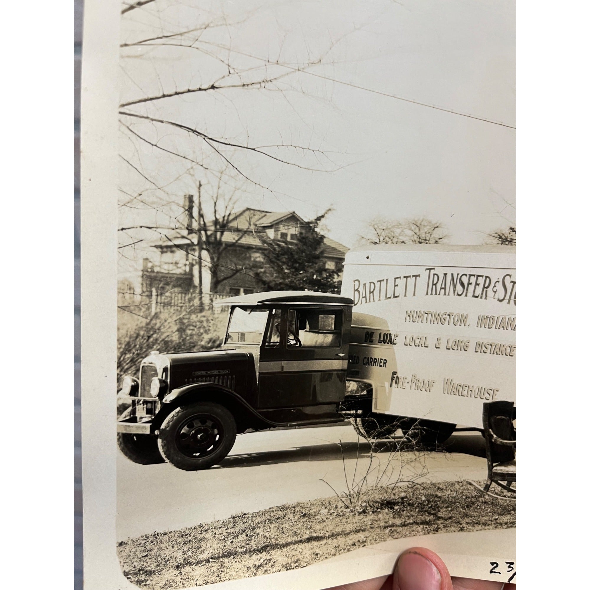 Vintage Original 1920s GM Truck Bartlett Transfer Moving Factory Promo Photo