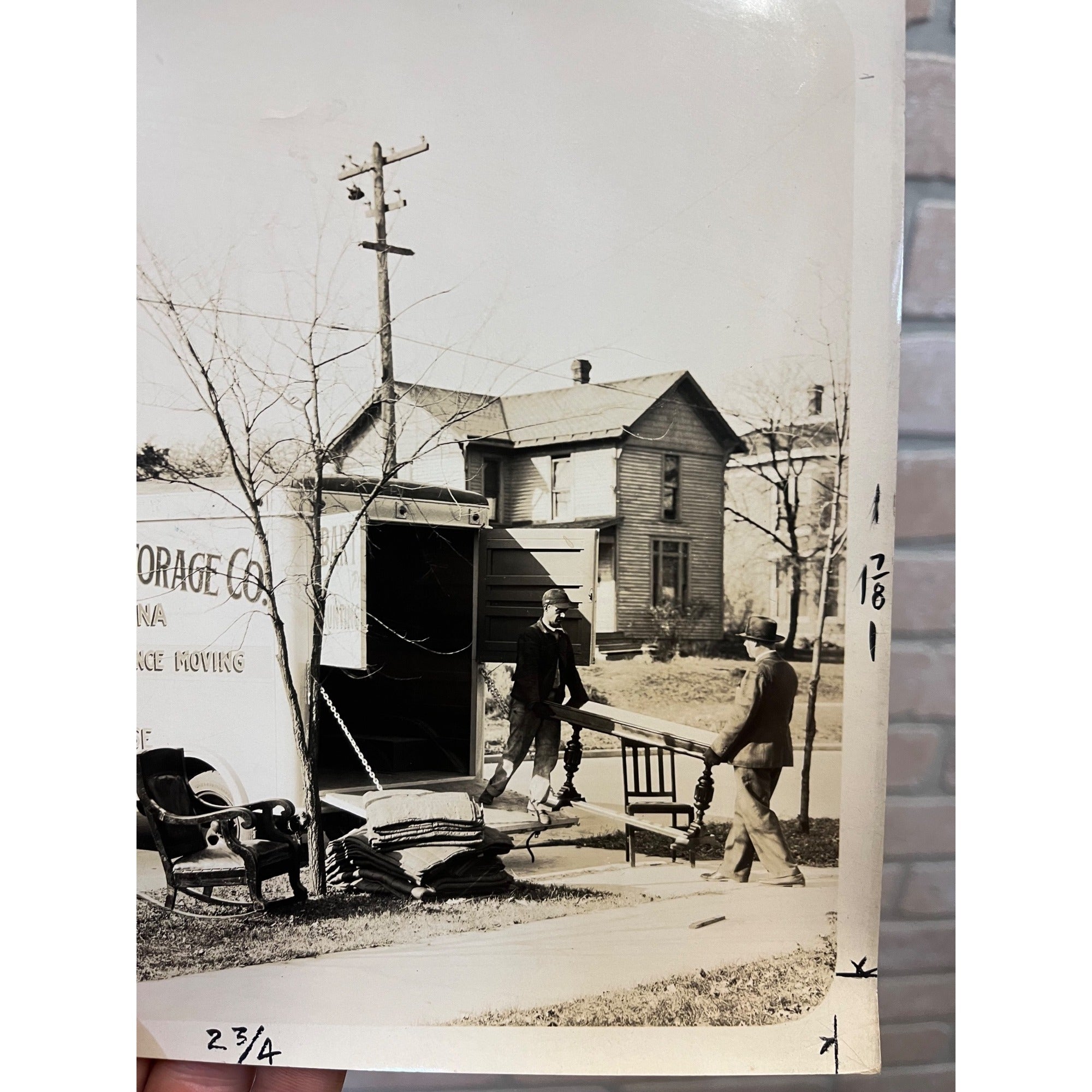 Vintage Original 1920s GM Truck Bartlett Transfer Moving Factory Promo Photo