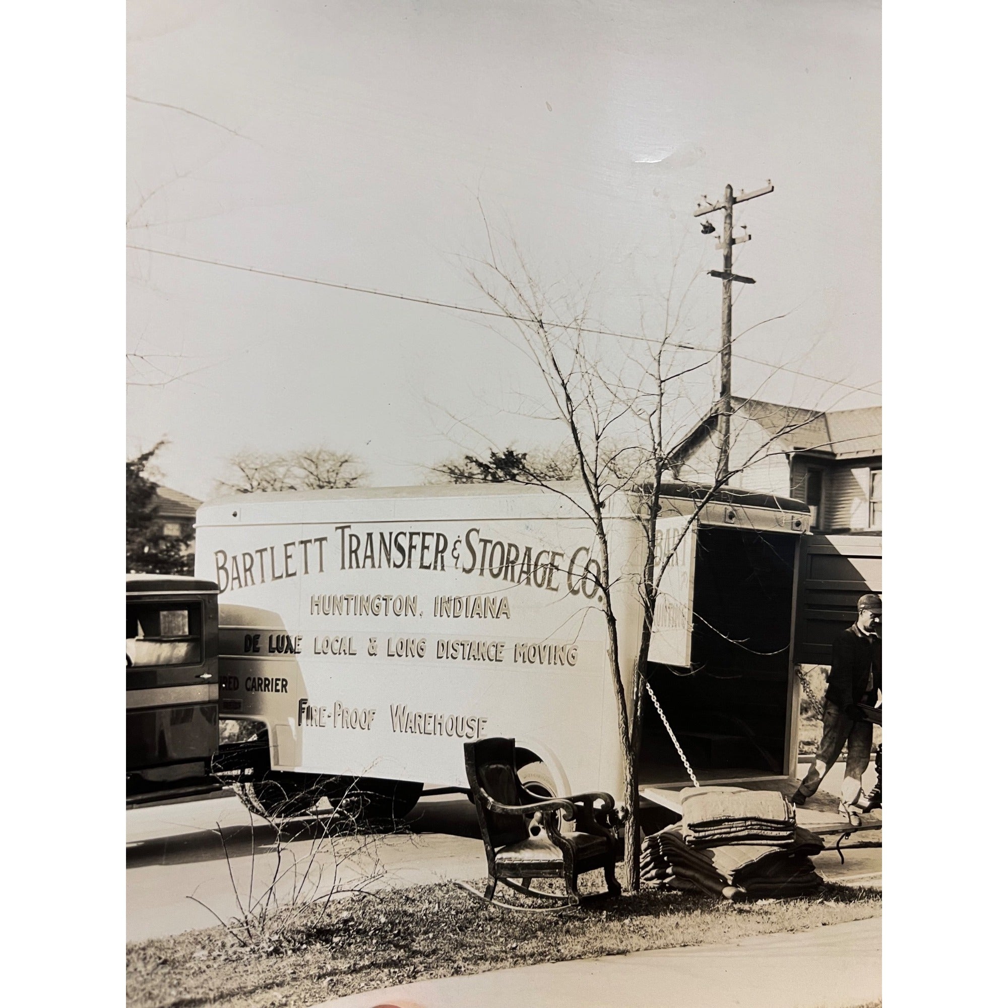 Vintage Original 1920s GM Truck Bartlett Transfer Moving Factory Promo Photo