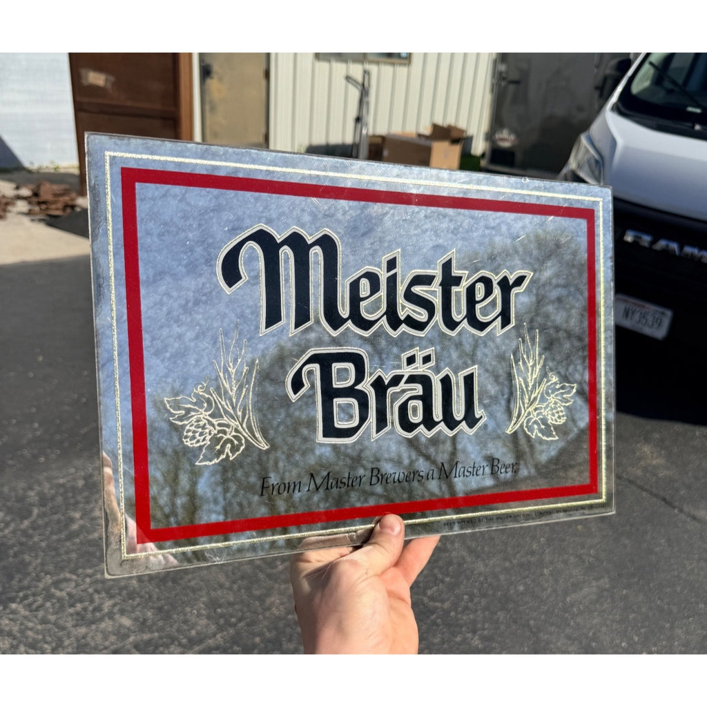 Vintage Miller Meister Brau From Master Brewers Bar Mirror Sign ...