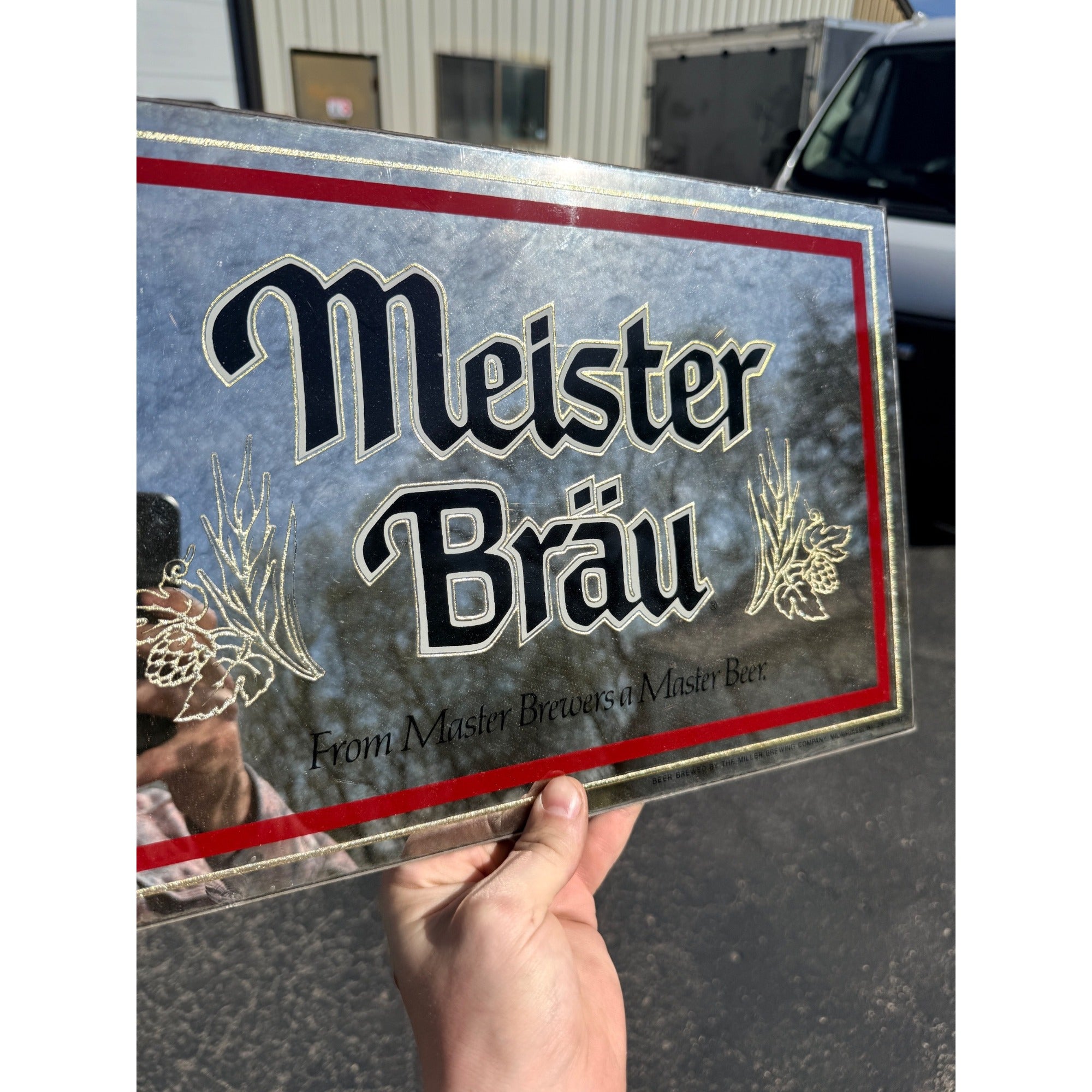 Vintage Miller Meister Brau From Master Brewers Bar Mirror Sign ...