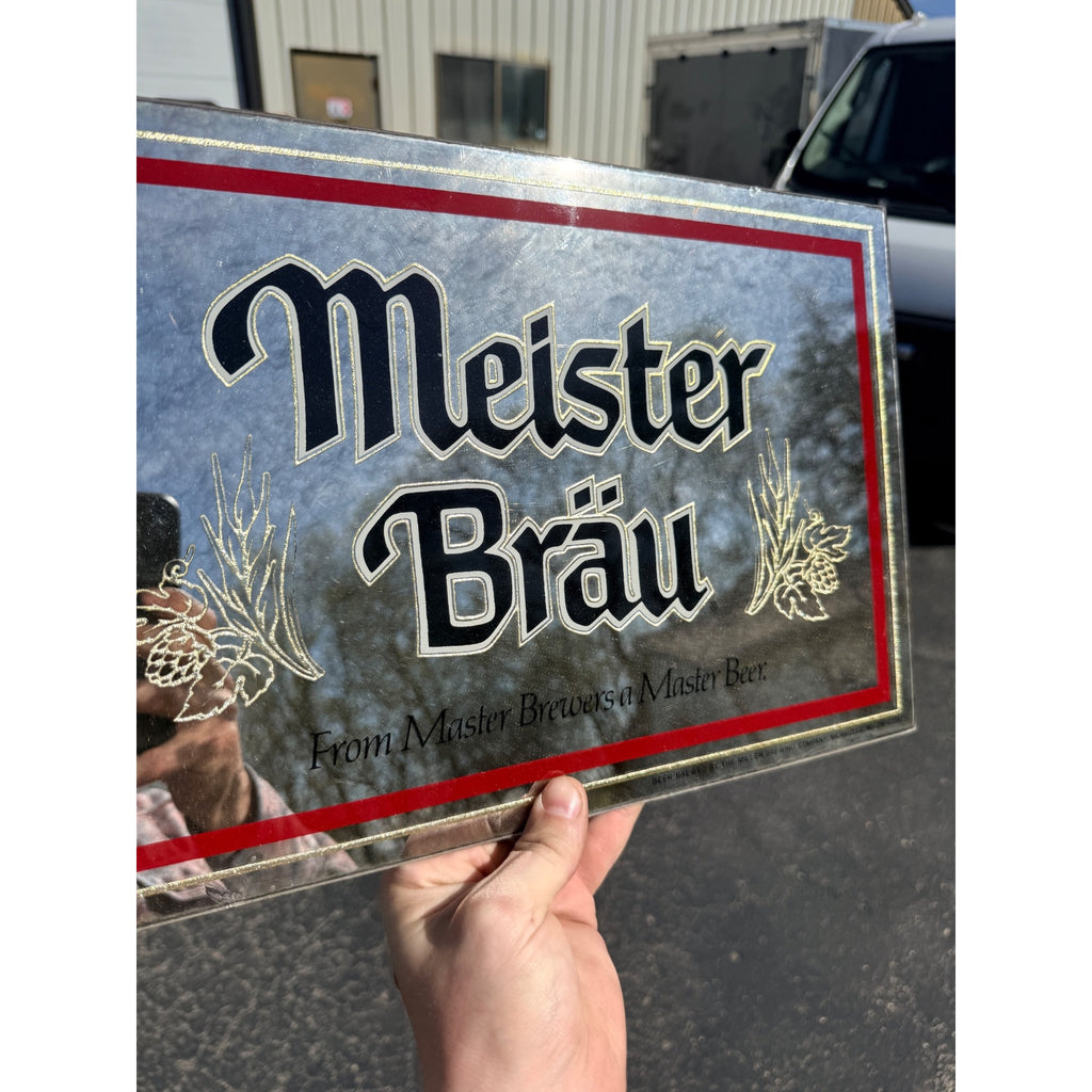 Vintage Miller Meister Brau From Master Brewers Bar Mirror Sign
