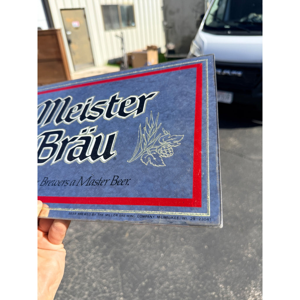 Vintage Miller Meister Brau From Master Brewers Bar Mirror Sign
