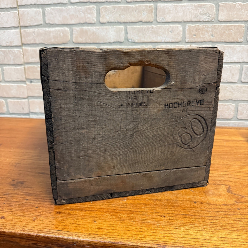 Vintage Wooden Beer Crate Hochgreve’s Brewing Green Bay Wisconsin Wood Box