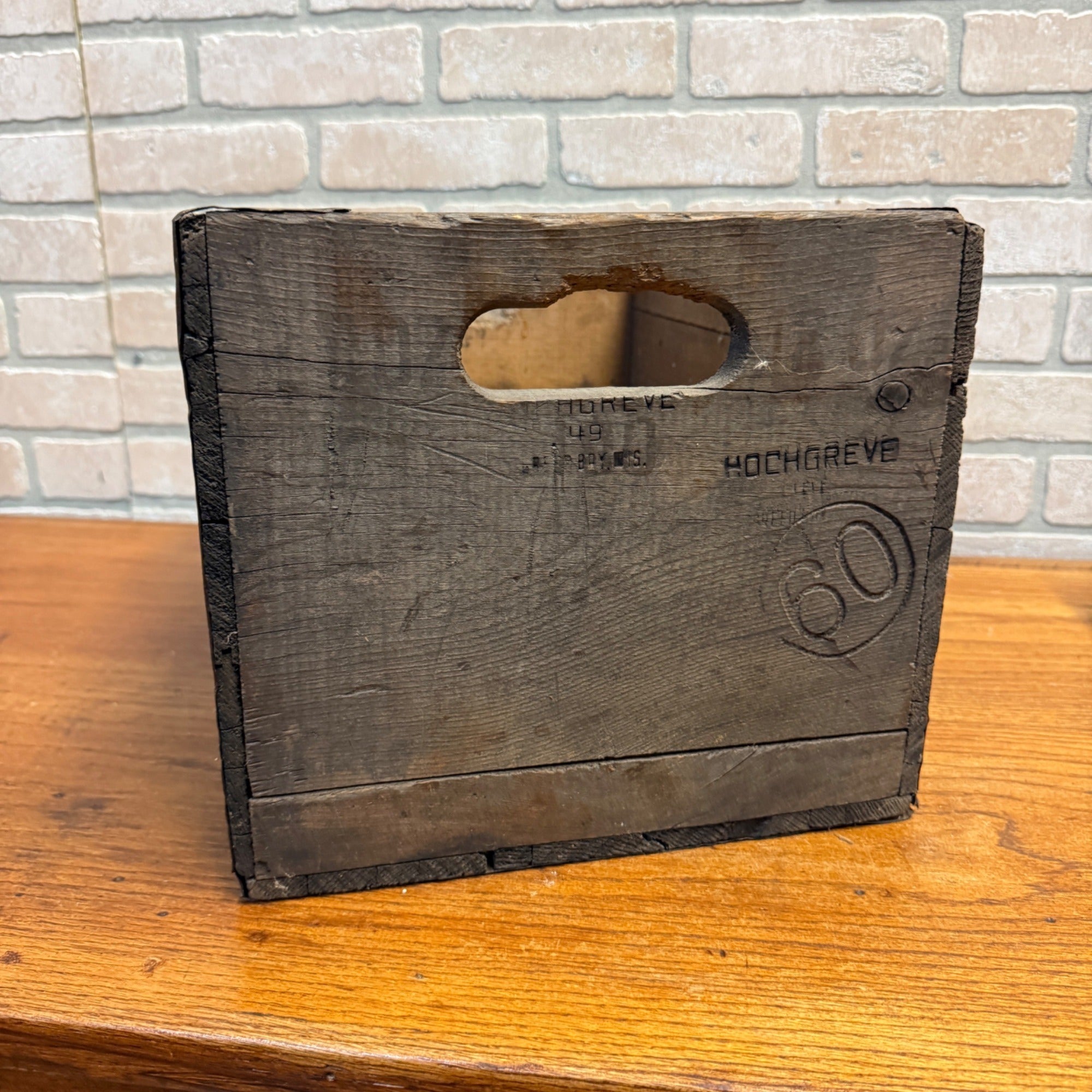 Vintage Wooden Beer Crate Hochgreve’s Brewing Green Bay Wisconsin Wood Box