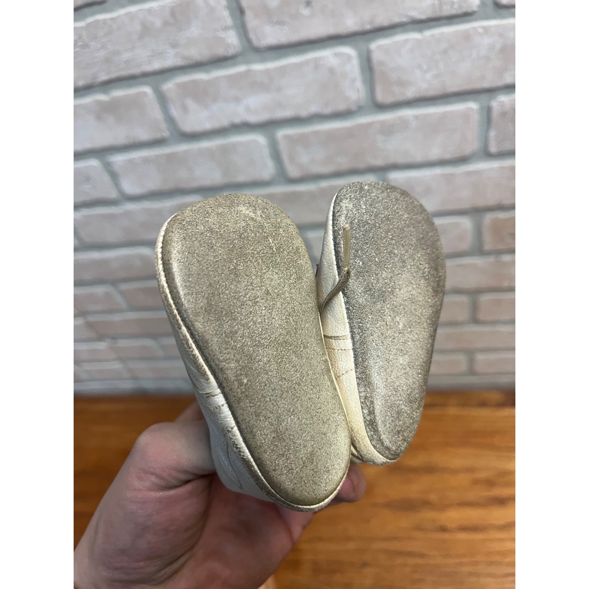 Vintage J.C. Penney Baby Shoes Infant Size Childcraft White - Original Box
