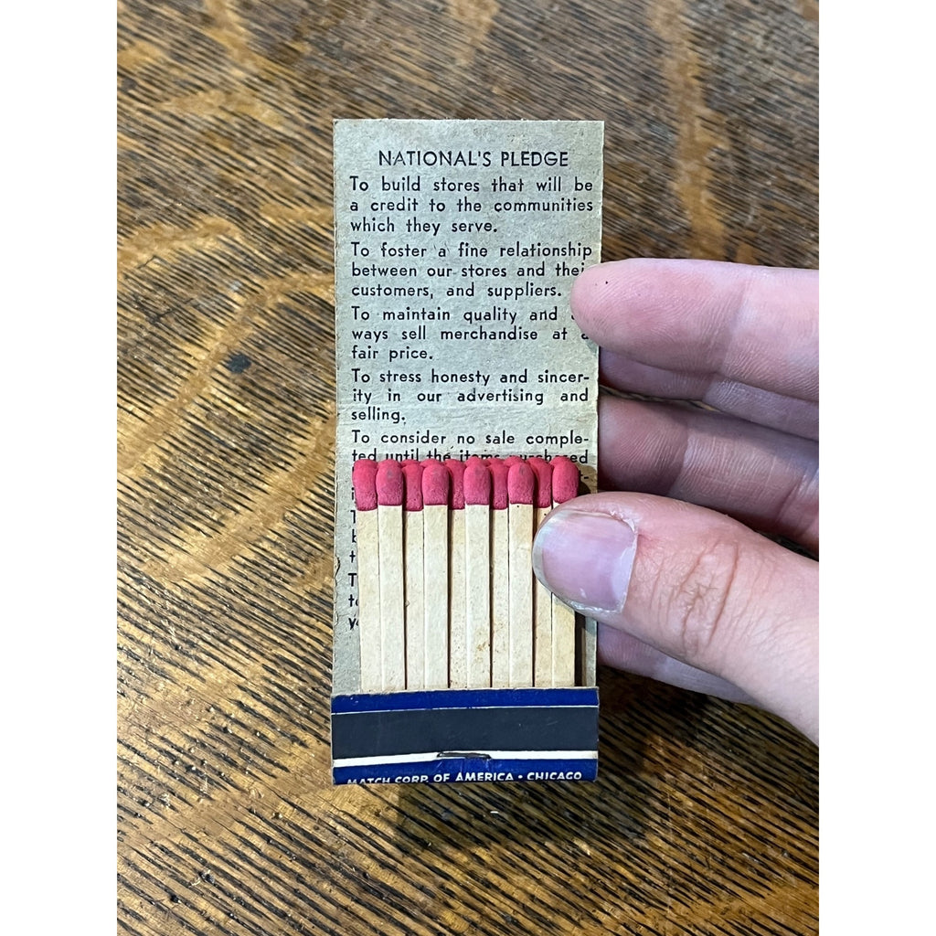 Vintage National Food Stores Coffee Natco Matchbook Matches Advertising Unstruck