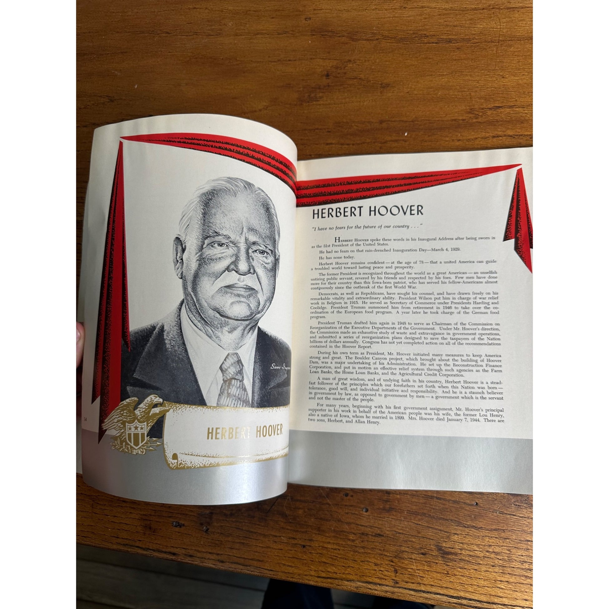 Dwight Eisenhower Vintage 1953 Presidential Inauguration Program Nixon VP