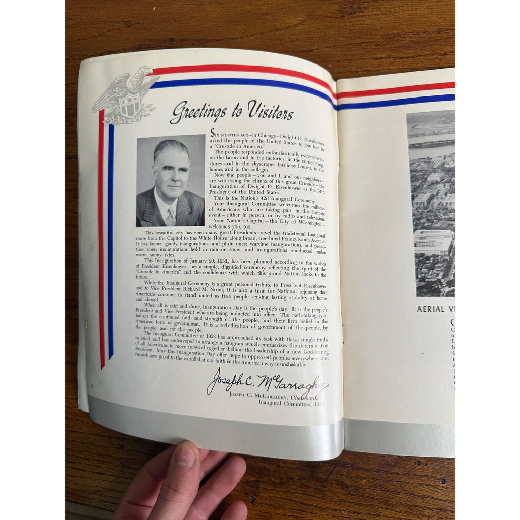 Dwight Eisenhower Vintage 1953 Presidential Inauguration Program Nixon VP