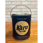 Vintage Karo Syrup 10lb Empty Can Paper Label Advertising Pail Bucket