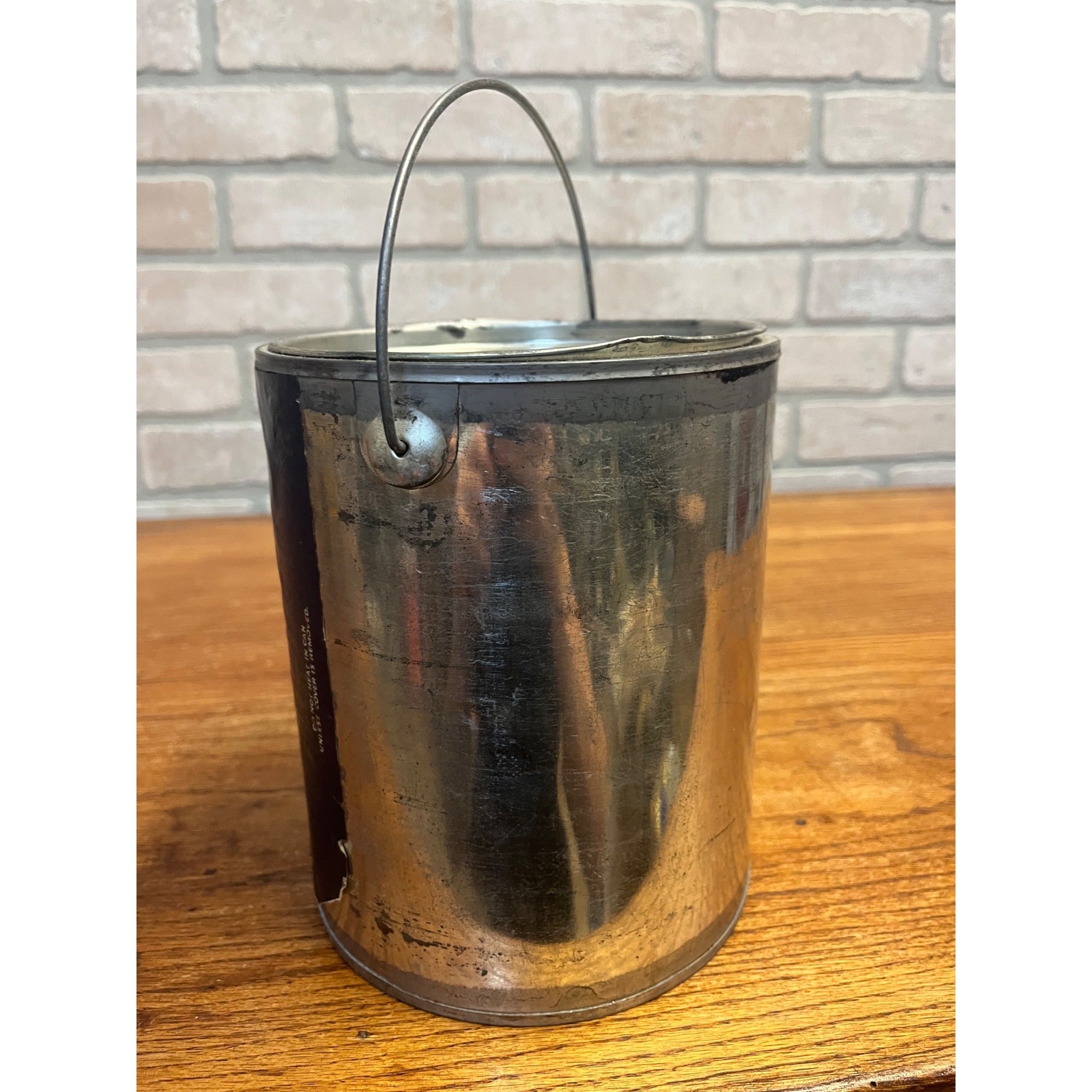 Vintage Karo Syrup 10lb Empty Can Paper Label Advertising Pail Bucket