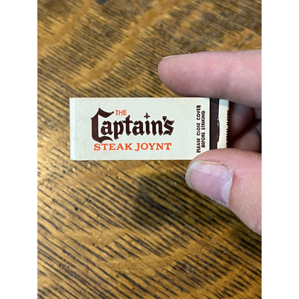 Vintage Matchbook Advertising - The Captain's Steak Joynt - Milwaukee, Wis.